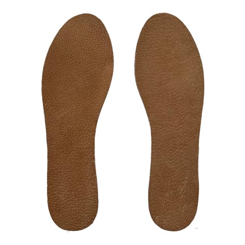 Image of Pigskin Leather Shoe Insoles for Women, Self-Adhesive Barefoot Shoe Inserts for High Heels, Dress Shoes Sandals Flats and Boots, Sockless Shoe Liners 1 Pair