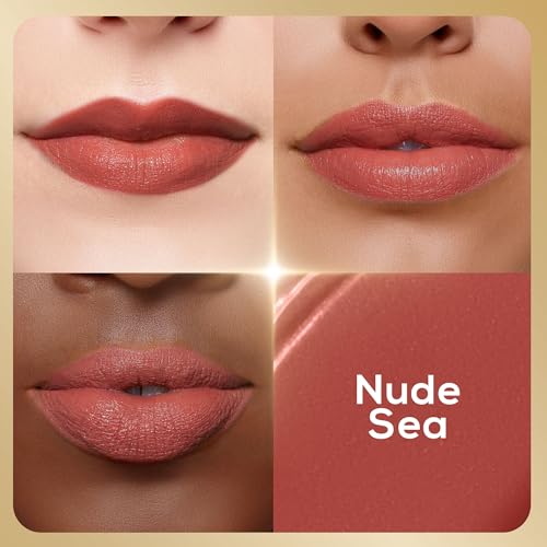 Image of RENEE H2O Hydrating Creme Lipstick - Nude Sea, Super Glossy, Lightweight, Non-drying & Hydrating, Easy Glides Formula with Intense Pigment, Shea Butter, Hyaluronic Acid, Jojoba Oil Infused