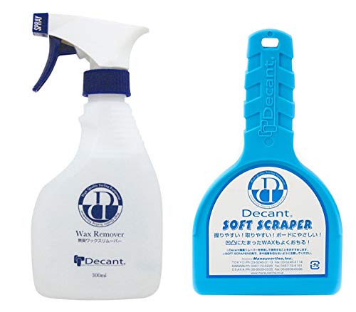 DECANT サーフィン ワックスリムーバー ソフトスクレーパー ワックス剥がし セット ブルー