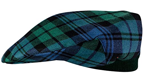 Casquette plate tartan Black Watch de fabrication écossaise authentique