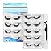 Reusable Self Adhesive Eyelashes No Glue or Eyeliner Needed, Easy To Apply, Stable/Non-slip False Lashes, Natural Look (5 Pairs)