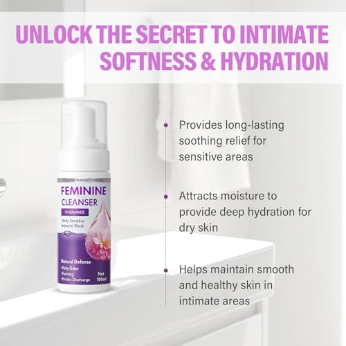 Image of BV Treatment for Women, Prebiotic Cleanser, pH-Balanced Feminine Wash for Bacterial Vaginosis Treatment, Vaginal Dryness Hydration & Odor Control, 100 ml