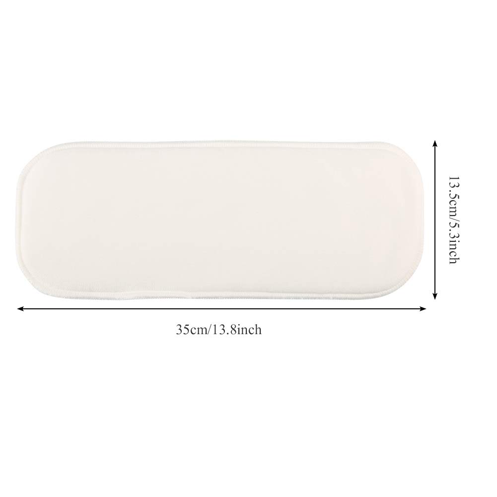 Insert de Couche en Coton de Chanvre à 3 Couches, Couches Lavables en Tissu pour bébé, Inserts en Coton