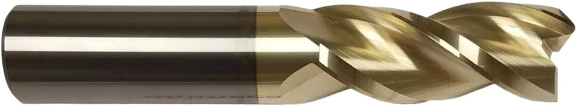 1/2" End Compatible with Mill 3 Flute ZrN Compatible with Aluminum .030 Radius USA Made