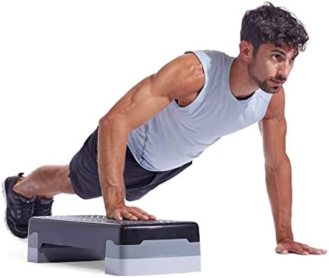 Buy SOBO Polypropylene Adjustable Workout Aerobic Stepper Step Platform ...