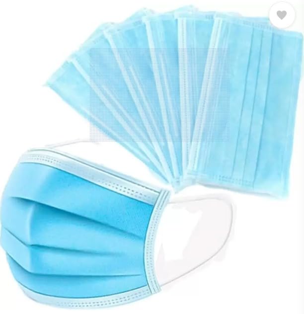 dr dentist Virus protection face mask, surgical mask, bacteria and dust protection mask Surgical Mask Surgical Mask With Melt Blown Fabric Layer (Blue, free size, Pack of 100, 3 Ply)-image-22