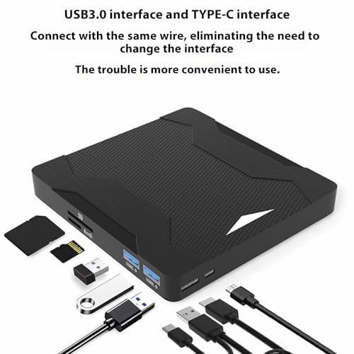 Lecteur DVD externe pour PC sans lecteur interne solution de gravure rapide et transfert SD