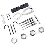 Mortising Chisels Tenoning Machine Accessories Woodworking Square Hole Drilling Tenon Joint Mortise Mortising Attachment Chisel Bit Locator Set of Bench Drill