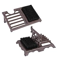 Dibor Heavy Duty Cast Iron Doorstep Shoe Brush and Scraper