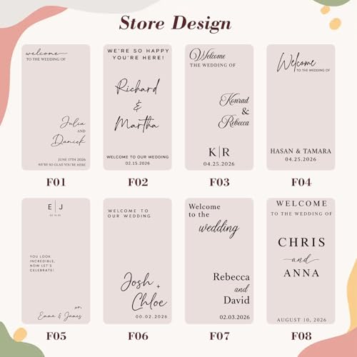 Vinilo Personalizado para Espejo de Boda miniatura 7