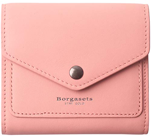 Small Leather Wallet for Women, RFID Blocking Women's Credit Card Holder Mini Bifold Pocket Purse (Rouge Pink)
