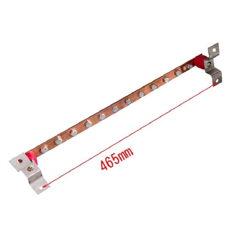 Wiring Connecting Terminals - Machine Room grounding busbar Cabinet grounding Copper Connector 4 * 25 * 500mm grounding Copper busbar Terminal