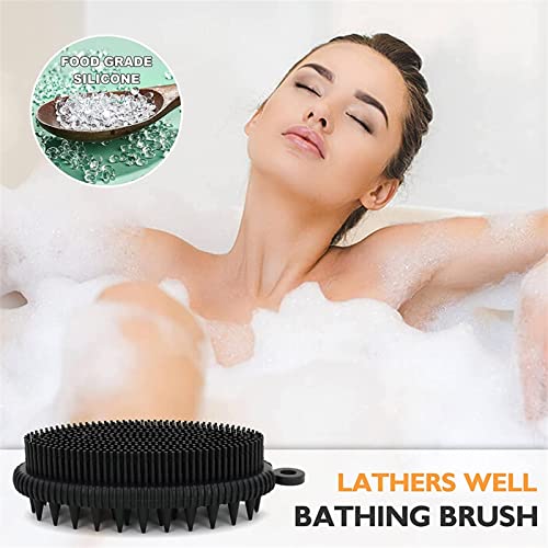 Brosse shampooing silicone bain douche et peigne massage cheveux vert