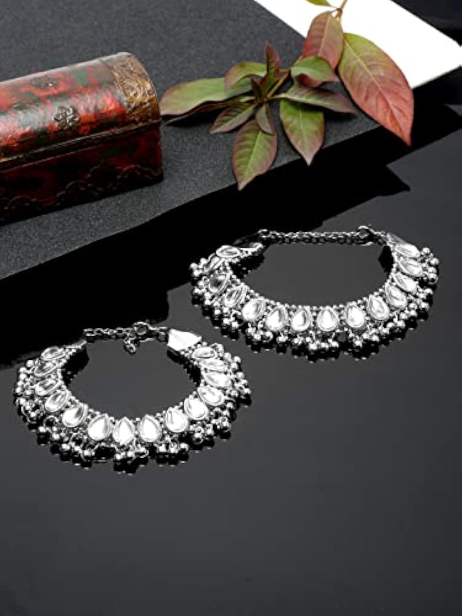 German Silver Plated Stylish Anklets for Women (Style 4)