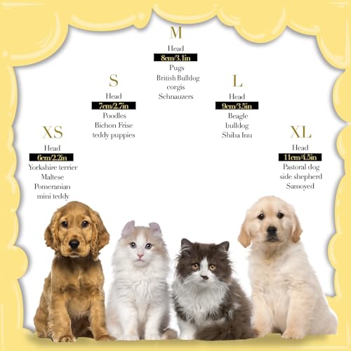 Lovelyshop Die phallenkollektion vergoldeten royal Saury-perlen mit volldressierten Hunden und Katzen Haarschmuck in X klein