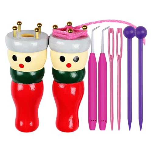 Wekuw 2 Pièces Tricotin Manuel, Chariot à Tricoter, Tricoteuse en...