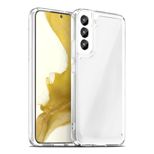 Image of Case for Samsung Galaxy S22 Plus 5G, Military Grade Drop Protection Phone Case, Yellowing Resistant, Anti-Scratch Hard PC Back, Shockproof Hard Ultra-Thin Protective Cover, Clear