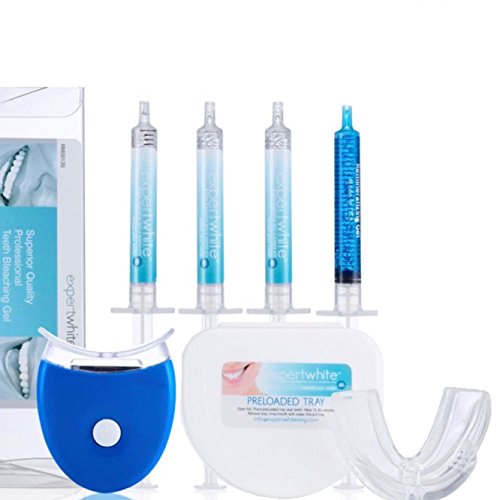 The Ultimate Teeth Whitening Kit (3 Gels of Highest 44% Expertwhite Teeth Whitening Gel, Whitening Tray, After Whitening Gel & Tooth Whitening Results Accelerator Light). 15 Minutes to Whiter Teeth.