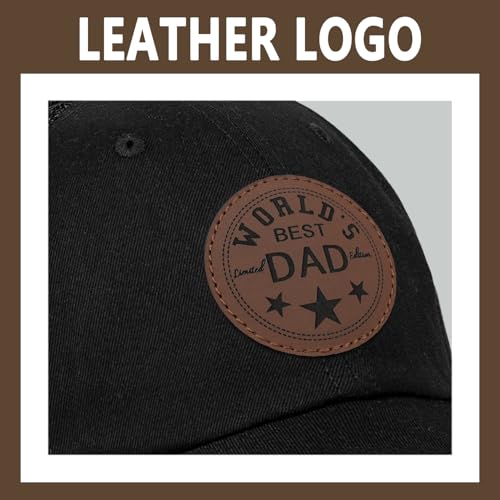 Image of Worlds Best Dad Ever Trucker Hat Fathers Day Birthday Gifts for Father Dad Papa Daddy from Daughter Son Baseball Cap