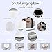 RYAN DVAN 8” F Note Frosted Heart Chakra Crystal Singing Bowl with Free Heavy-Duty Carrying Case and Suede Striker O-Ring