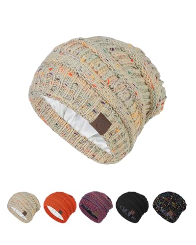 Image of Durio Winter Hats for Women Cable Knit Beanie Soft Womens Beanies Thick Winter Hat