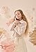 Lilax Girls Faux Fur Button Closure Cozy Dress Coat (3 Years, Beige)