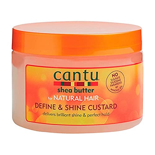 Cantu Natural Hair Define And Shine Custard 12oz Jar (2 Pack)