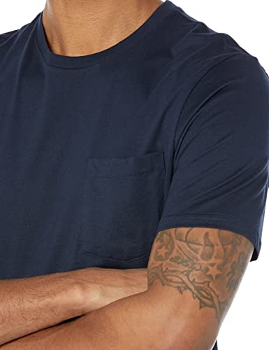 Image of Amazon Essentials Men's Short-Sleeve Crewneck Pocket T-Shirts, Pack of 2