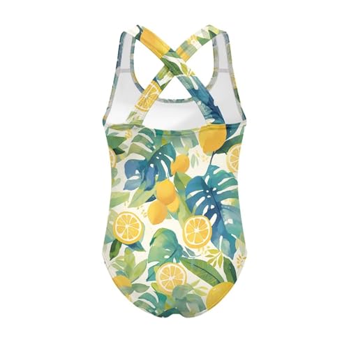 One Pieces Swimsuit for Girls Soft Comfortable Crew Neck Cute Swimwear Bathing Suits Summer Beach Wear2