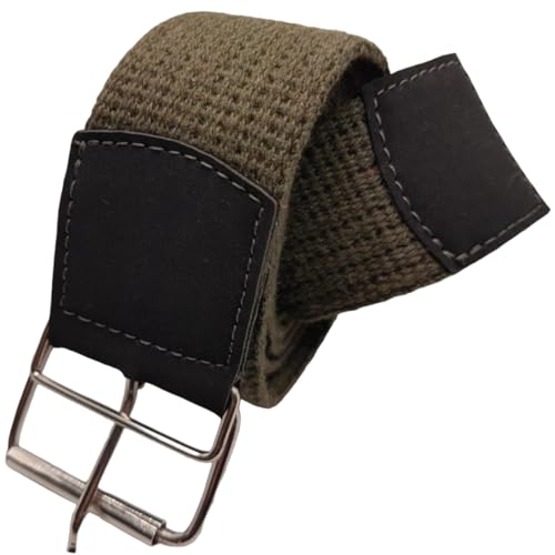 Kit Com 3 Cintos Masculino Em Lona Tecido Gorgurão Costurado (1,10)