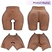 TGLTOJAHY Women's Silicone Buttocks Shapewear with Hip Enhancer - Silicone Hips and Buttocks, Warm Brown (XL)