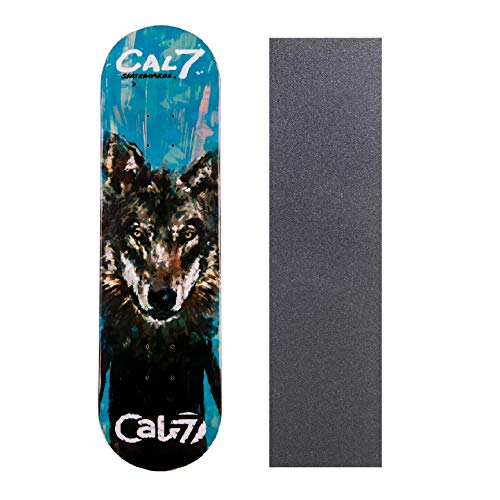 Cal 7 Graphic Skateboard Deck with Grip Tape | Canadian Maple| 8 Inch (Rogue)