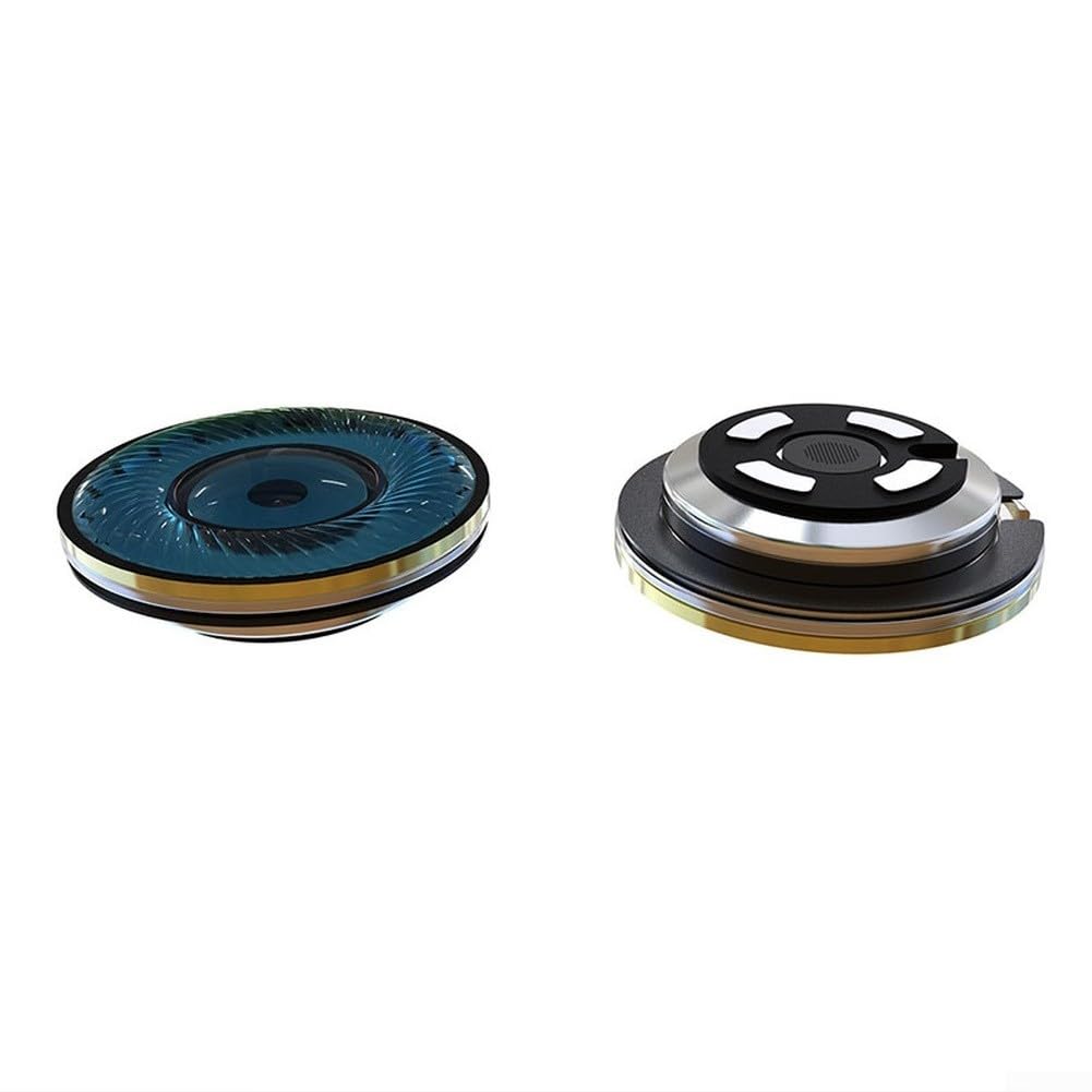 Driver a testa piatta da 15,4 mm, 300 Ohm, con risposta dei bassi profondi e tecnologia Helmholtz per kit di montaggio auricolari personalizzato (nero)