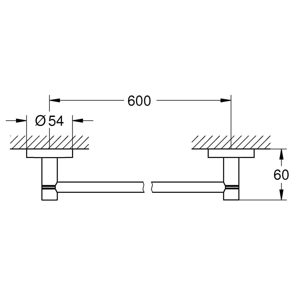 GROHE Essentials Wieszak na ręcznik kąpielowy