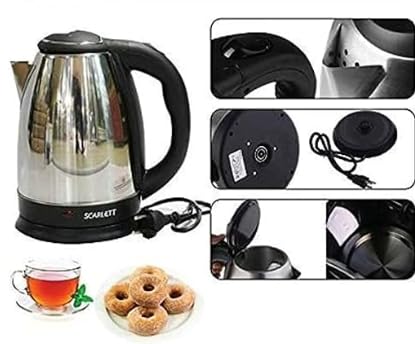 Scarlet Electric Kettle 2 Litre, Hot Water, Tea, Coffee, Milk, Rice And Cooking Foods Kettle