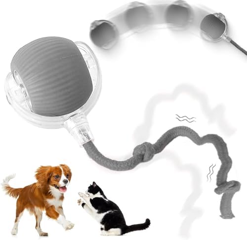 Busstier Akıllı Kedi Oyuncağı, Otomatik Yuvarlanan İnteraktif Top, Hareketli Kuyruk, USB Şarjlı, LED Işıklı, 3 Oyun Modu, Evcil Hayvanlar İçin Eğlenceli Oyuncak - Görsel 7