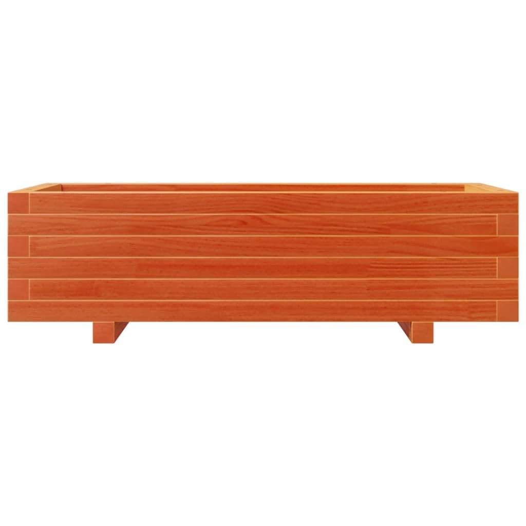 Sadzarka na kwiaty drewno sosna lita brązowa 90x40x26,5 cm | Wytrzymała i trwała, duża przestrzeń do sadzenia, na kwiaty i zioła, rustykalna dekoracja ogrodowa