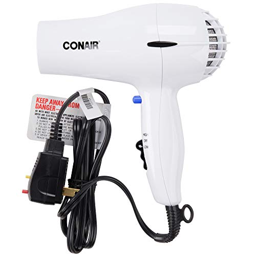 Amazon.com: Conair 047W - Secador de pelo de 2 velocidades, color blanco :  Belleza y Cuidado Personal