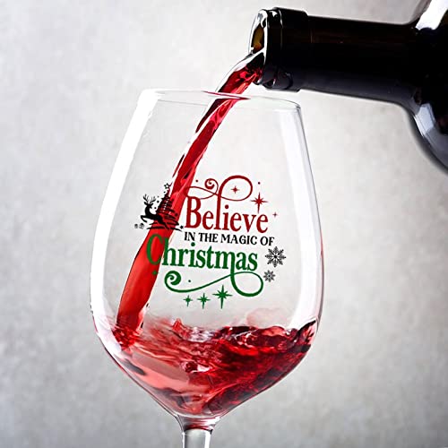 Verres à vin rouge de Noël Believe in The Magic Lot de 2 - 2