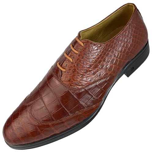 Premium Light Brown Men's Custom Classic Oxford Business Shoes SH06A44