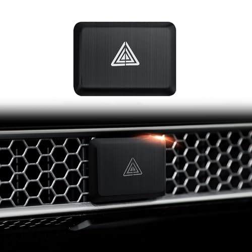 Polodunn for Honda Civic 2022-2025, for Accord/HRV/CRV 2023-2025, for Acura Integra 2023 2024 - Hazard Warning Light Push Button Cover, Emergency Flashers Trim Accessories (Black)