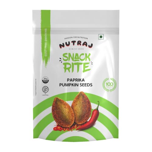 Image of Nutraj Snackrite Paprika Pumpkin Seeds 150 g Pouch