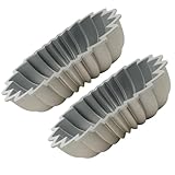Dr Oetker 9311050 Lot de 2 Moules à gâteaux original, Moule à gâteaux fantaisie, 1500ml, Argenté, Fonte d'aluminium, 27,5 x 16 x 7,5 cm