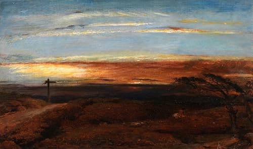 Paysage au coucher du soleil affiche toile George Richmond pour sublimer votre salon