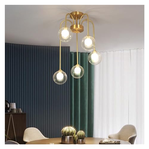 Lámpara colgante de interior con tecnología de techo LED y 5 cabezas 2