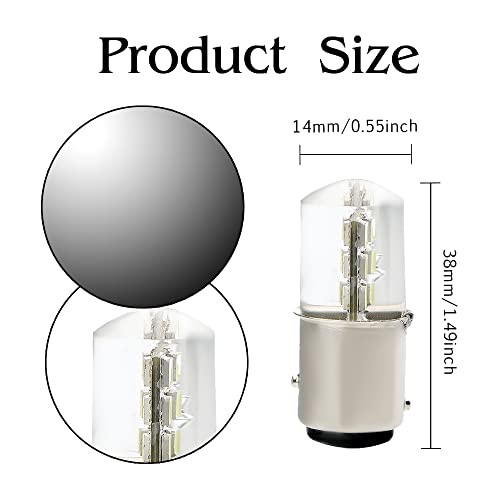 Otpoutopa T20 1157 Bay15D 1016 1034 Led Bulbs Brake Lights Long Light White 12Smd For Car Turn Signal Lights Stop Light Tail Light Reverse Lamp P21/5W 2057 7528 Bulbs (4Pcs) #TOP1