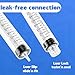 1mL Luer Lock Syringes without Needle - Syringe with Cap, Sterile Individually Sealed, Professional, Industrial & Personal Home Care, 50 Pack