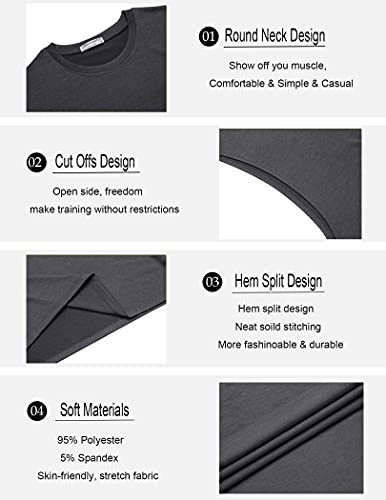 Image of COOFANDY Men Workout Tank Top 2 Pack Gym Bodybuilding Sleeveless Muscle T Shirts