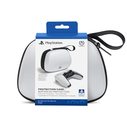Image of PowerA Protection Case for DualSense Wireless Controller with Accessories Storage and Travel Handle, White (Officially Licensed)