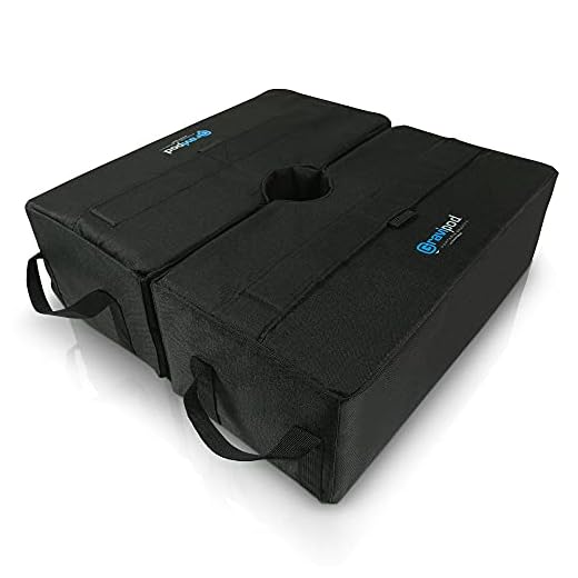 Best beach umbrella anchors Gravipod DUO Square Umbrella Weight Bags
